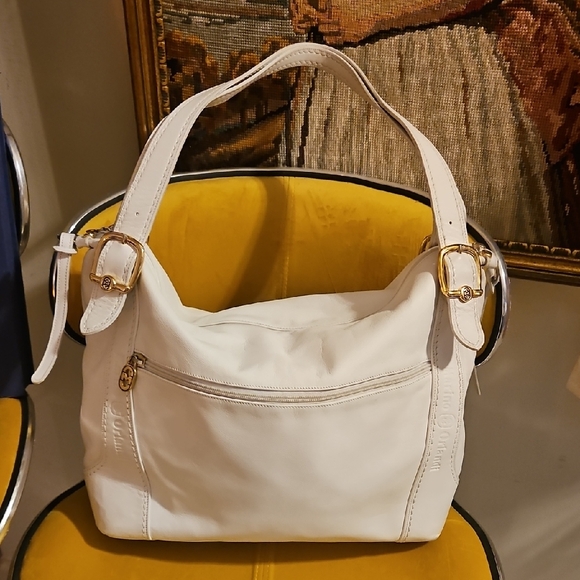 Marino Orlandi Handbags - Marino Orlandi White Leather Satchel